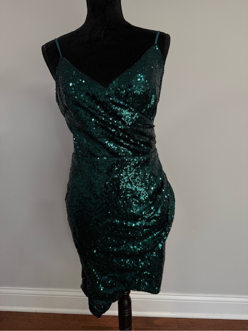 Windsor Emerald Sequin Slip Dress - Women